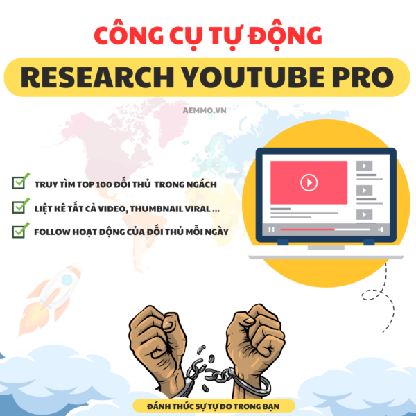 CÔNG CỤ RESEARCH YOUTUBE PRO - KIẾM TIỀN YOUTUBE - KIẾM TIỀN AFFILIATE